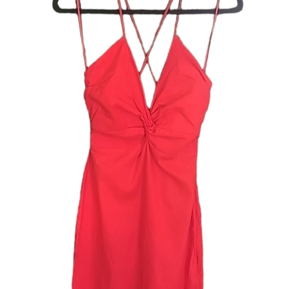Zara Dresses & Skirts - Zara Red Linen Maxi dress size XS